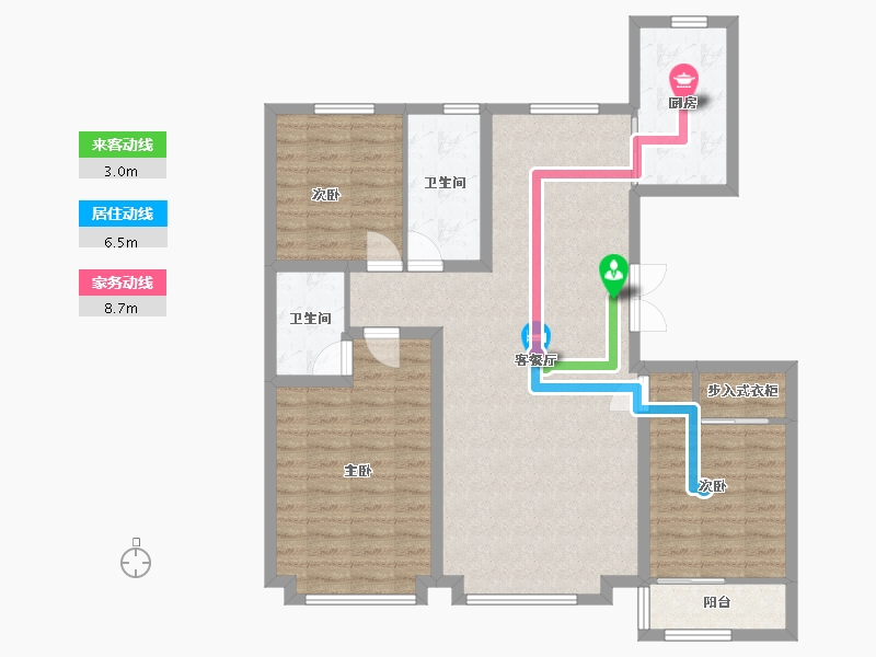 河北省-沧州市-玉玺台-130.00-户型库-动静线