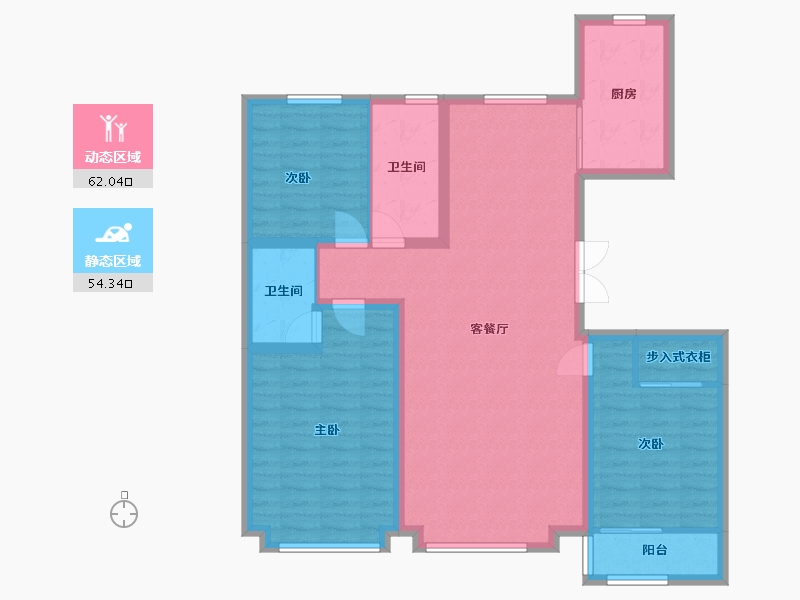 河北省-沧州市-玉玺台-130.00-户型库-动静分区