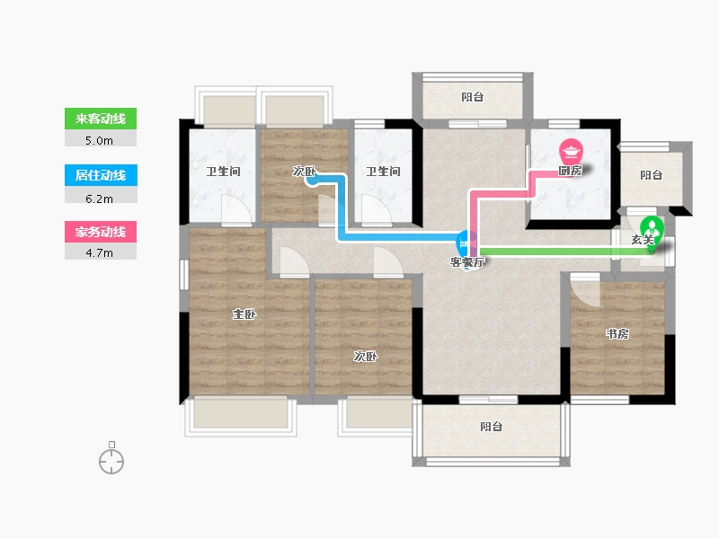 广东省-惠州市-融创臻园-92.00-户型库-动静线