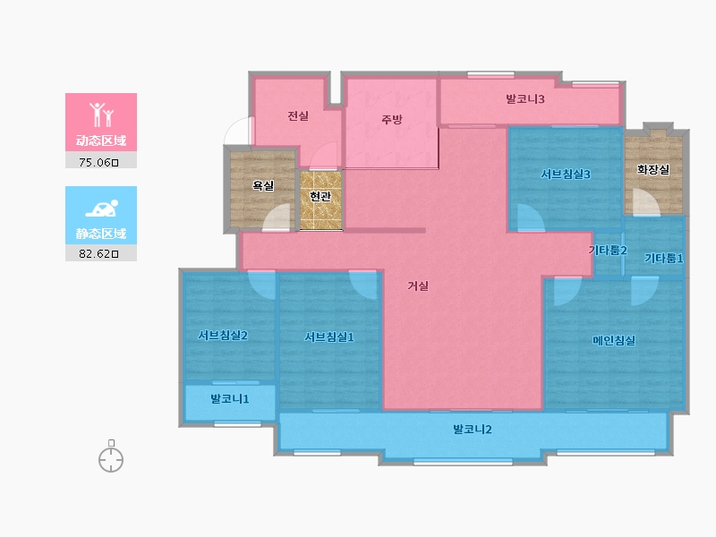 경기도-용인시 수지구-용인수지벽산타운2단지-159.77-户型库-动静分区