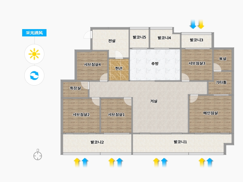 경기도-화성시-안화동마을우남퍼스트빌-182.34-户型库-采光通风