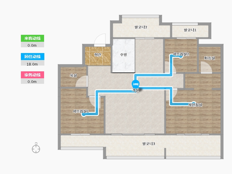 경기도-용인시 기흥구-호수마을자연앤데시앙-109.61-户型库-动静线