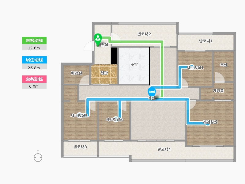 경기도-용인시 기흥구-한보라마을3단지화성파크드림-162.45-户型库-动静线