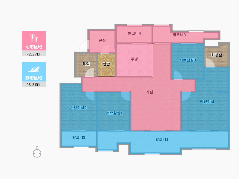 경기도-용인시 수지구-용인시 수지구_성현마을반도유보라_ 150㎡-167.72-户型库-动静分区