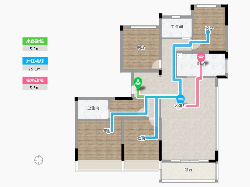 浙江省-绍兴市-融创绍兴壹号院-168.00-户型库-动静线