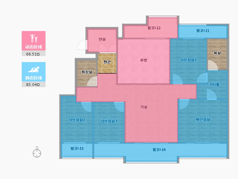 경기도-용인시 기흥구-보라마을현대모닝사이드-150.99-户型库-动静分区