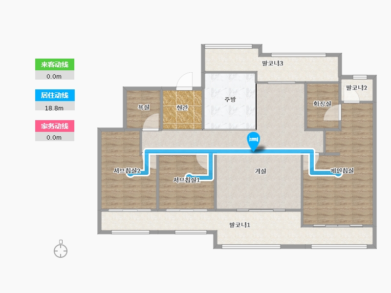 경기도-성남시 분당구-봇들9단지휴먼시아어울림-132.29-户型库-动静线