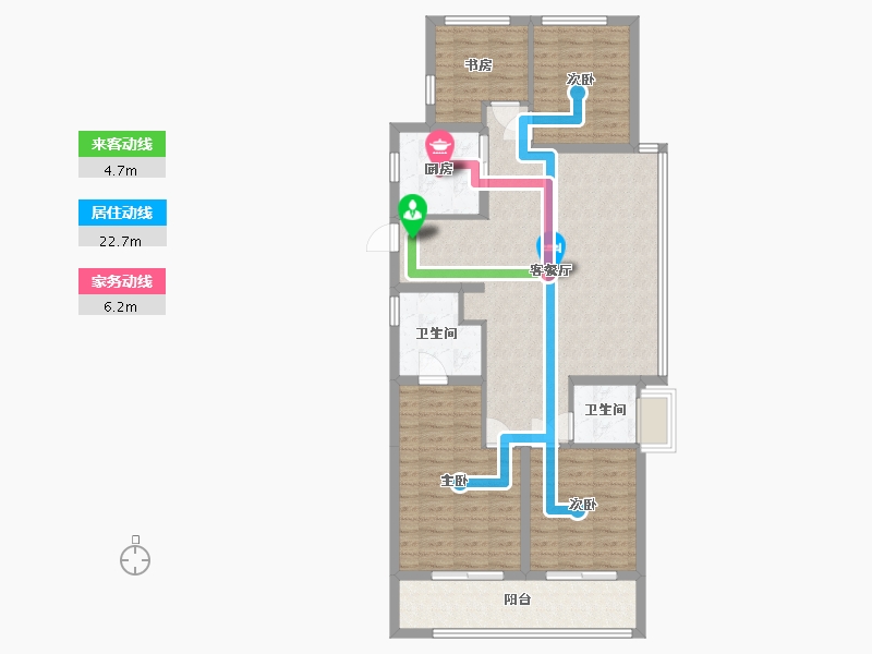 浙江省-杭州市-未来天空之城-114.30-户型库-动静线