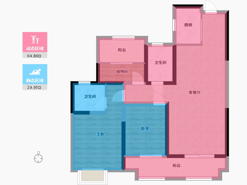 山东省-德州市-澳海康城-96.00-户型库-动静分区