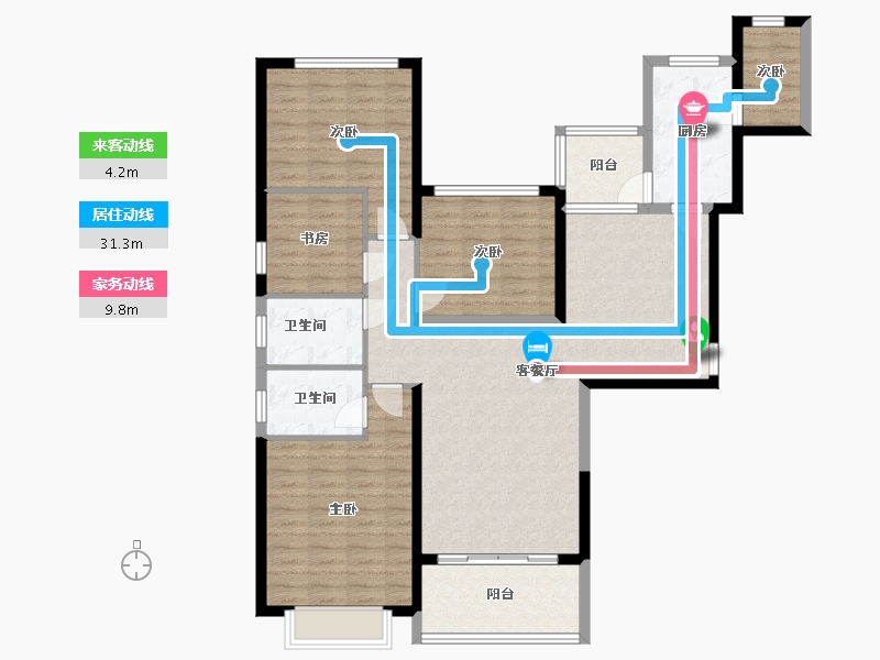 安徽省-六安市-恒大御景湾-159.60-户型库-动静线