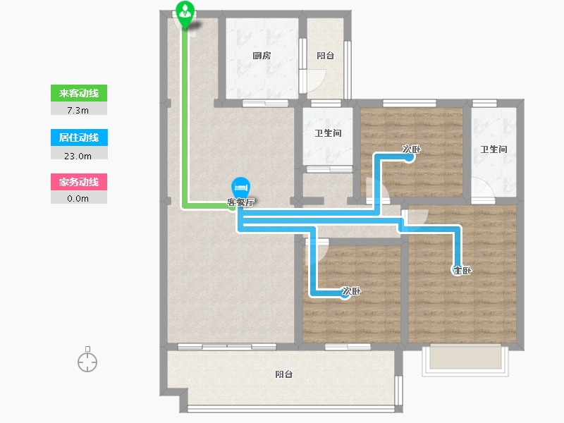 河南省-南阳市-镇平碧桂园(建设中店)-90.00-户型库-动静线