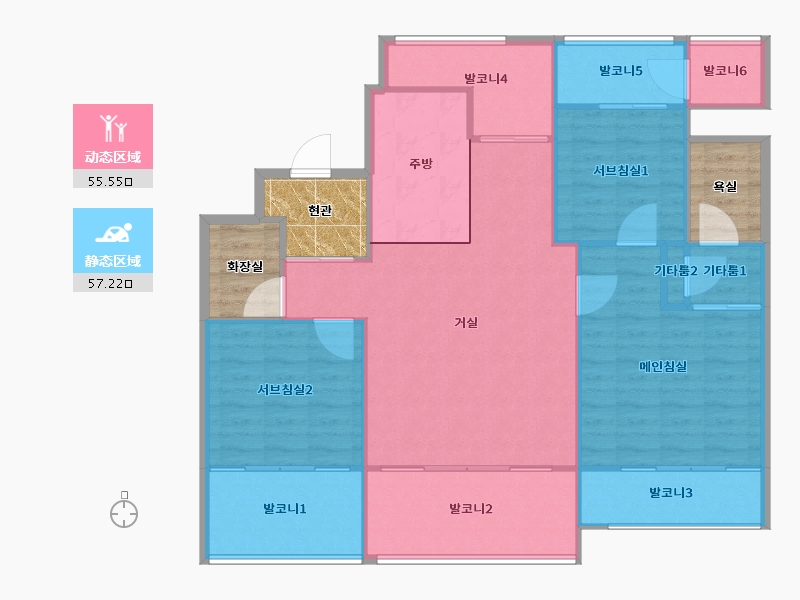 경기도-용인시 기흥구-백현마을서해그랑블-115.95-户型库-动静分区