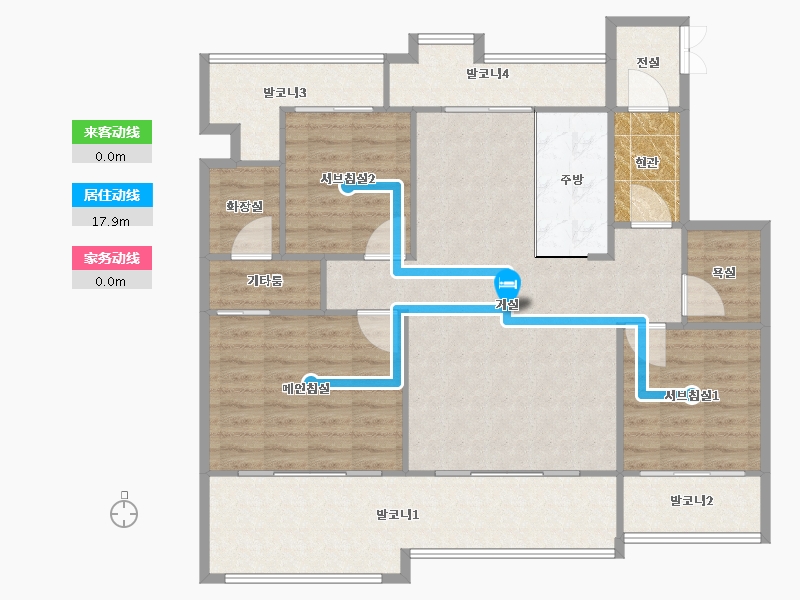 경기도-용인시 수지구-신봉마을자이2차-119.55-户型库-动静线