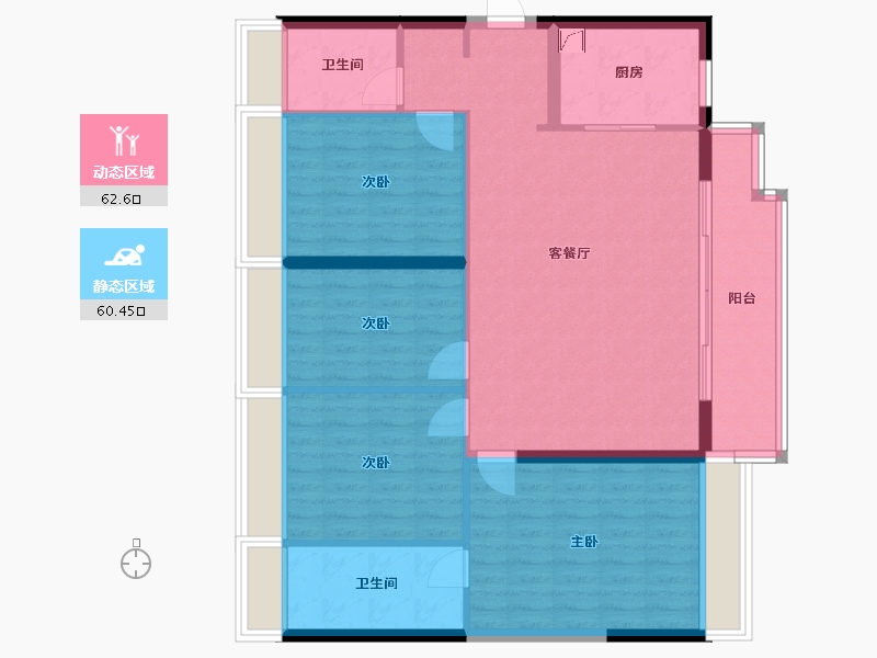 广东省-广州市-沙步小区-112.00-户型库-动静分区