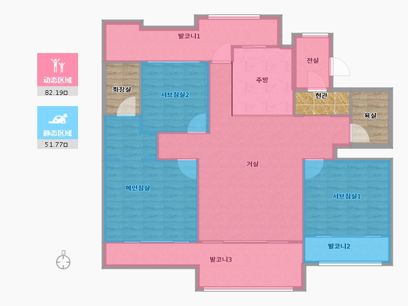 경기도-용인시 기흥구-산양마을푸르지오-136.29-户型库-动静分区