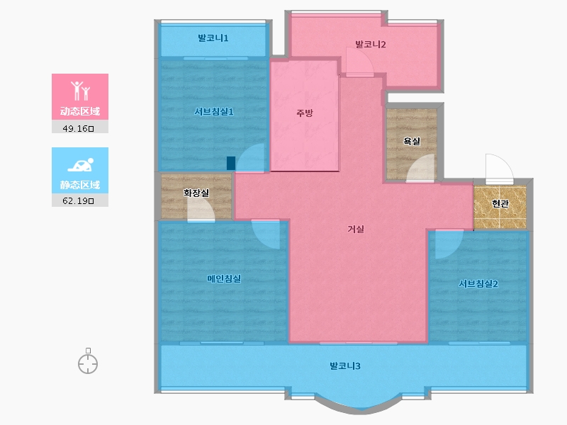 경기도-용인시 기흥구-하마비마을동부센트레빌-113.28-户型库-动静分区