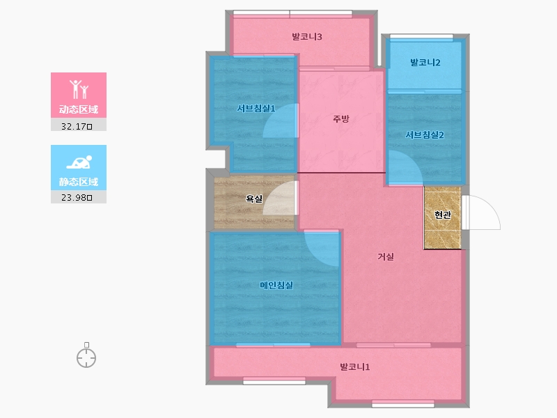 경기도-수원시 권선구-호매실GS-56.06-户型库-动静分区