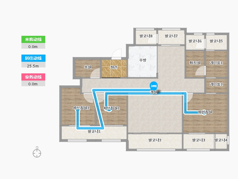 경기도-안양시 동안구-동편LH4단지-126.95-户型库-动静线