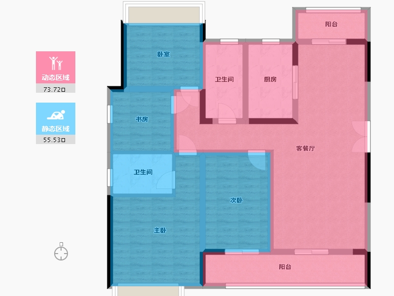 广东省-韶关市-丹霞新城-12.98-户型库-动静分区