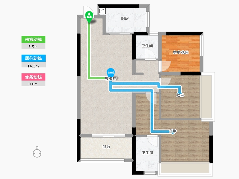 四川省-南充市-金泰中央金座-72.00-户型库-动静线