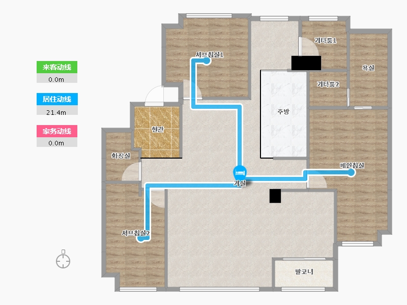 경기도-용인시 수지구-버들치마을성복자이2차-136.62-户型库-动静线