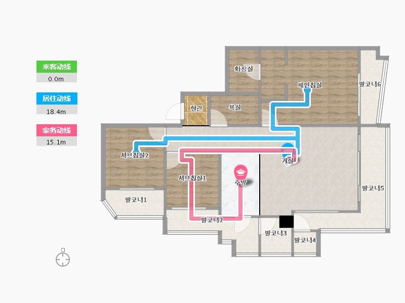 경기도-용인시 수지구-신봉마을5단지동부센트레빌-112.61-户型库-动静线