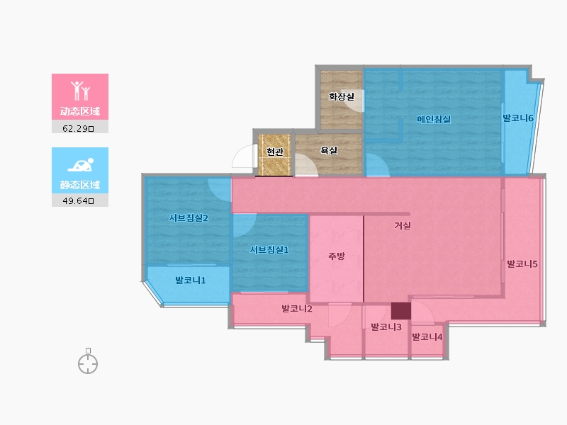 경기도-용인시 수지구-신봉마을5단지동부센트레빌-112.61-户型库-动静分区