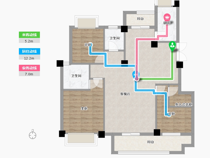 福建省-三明市-水岸嘉园-98.00-户型库-动静线