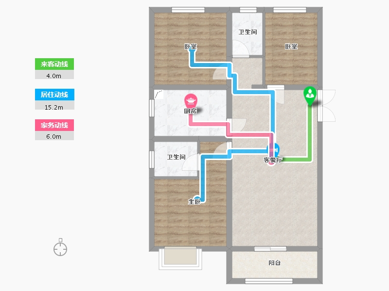 山西省-吕梁市-丽景壹号-98.00-户型库-动静线