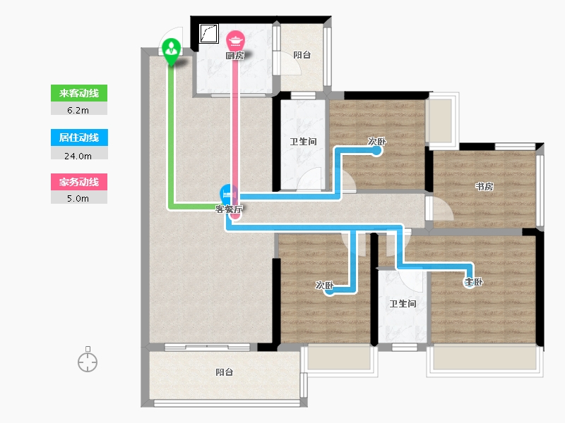 广西壮族自治区-玉林市-容州1号-112.00-户型库-动静线