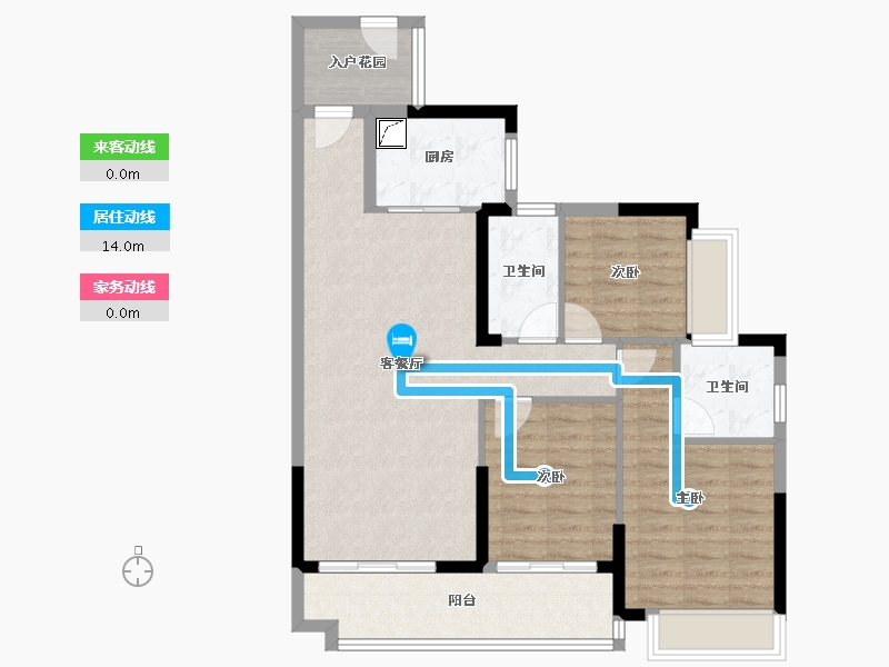 广东省-广州市-俊怡悦景台-87.00-户型库-动静线