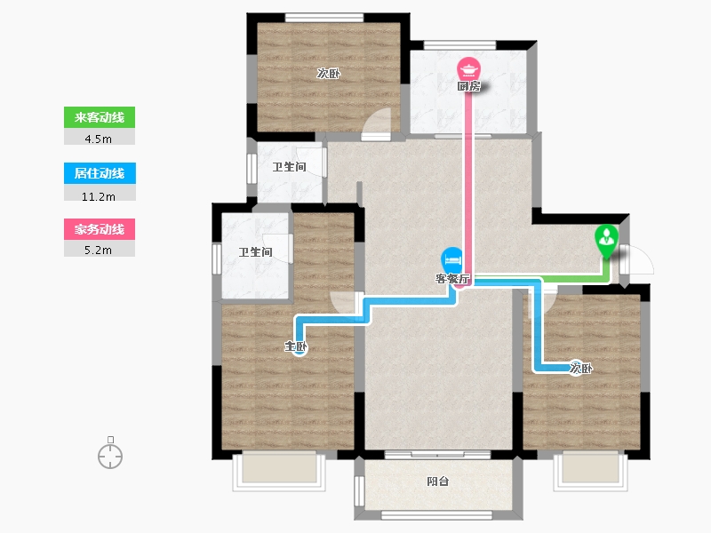 山东省-菏泽市-中央悦府-101.00-户型库-动静线