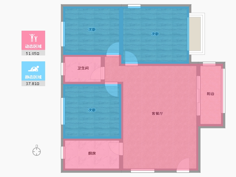 河南省-南阳市-儒林商都-100.00-户型库-动静分区