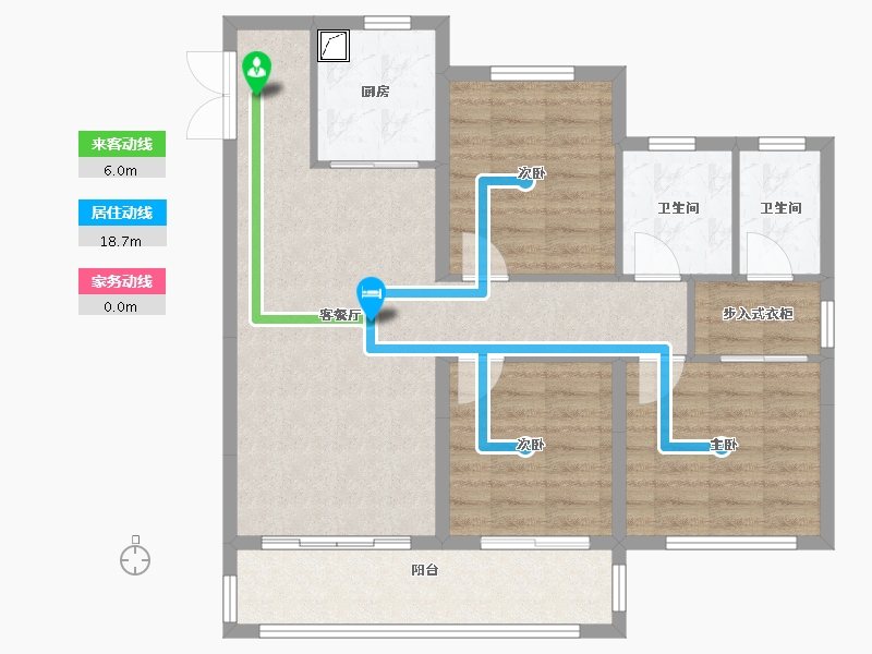 浙江省-温州市-华鸿江山壹号-89.00-户型库-动静线