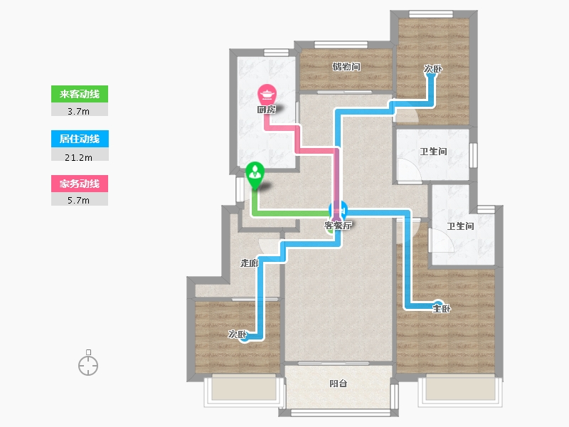 浙江省-嘉兴市-旭辉梦想城-92.00-户型库-动静线