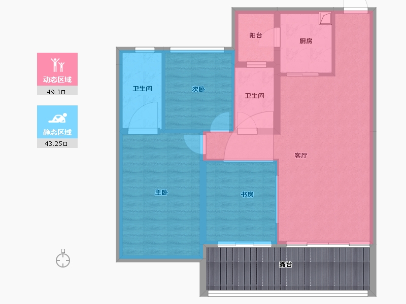 贵州省-贵阳市-中海映山湖-97.84-户型库-动静分区