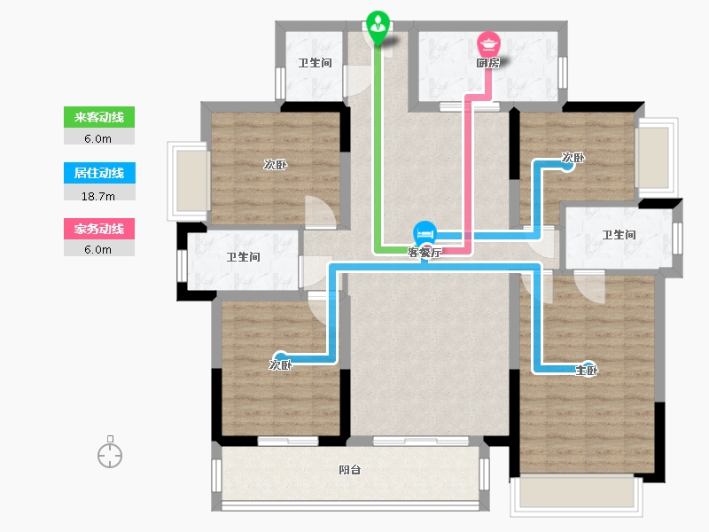 广东省-东莞市-华润置地·万象府-143.00-户型库-动静线