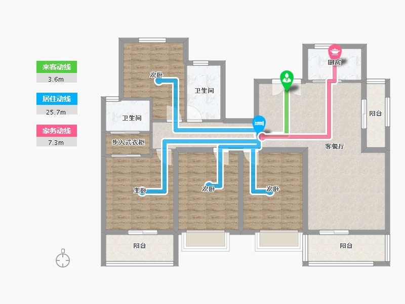 江苏省-南京市-光华门中和桥30号-140.00-户型库-动静线