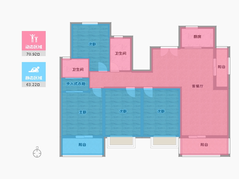 江苏省-南京市-光华门中和桥30号-140.00-户型库-动静分区