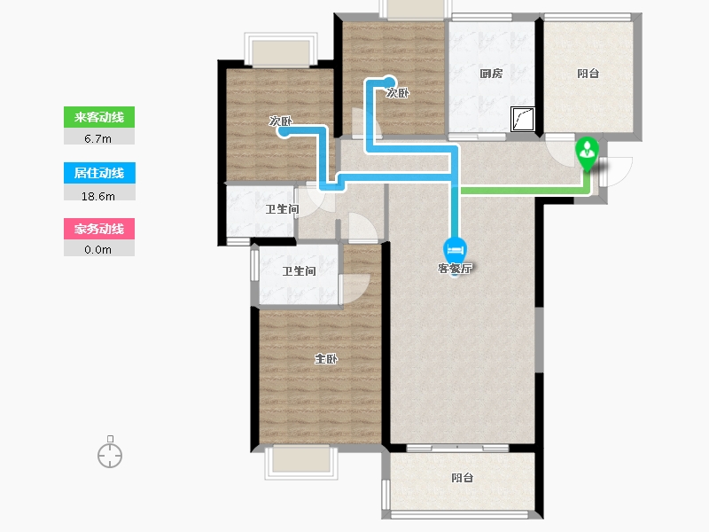 福建省-泉州市-云玺台-122.00-户型库-动静线