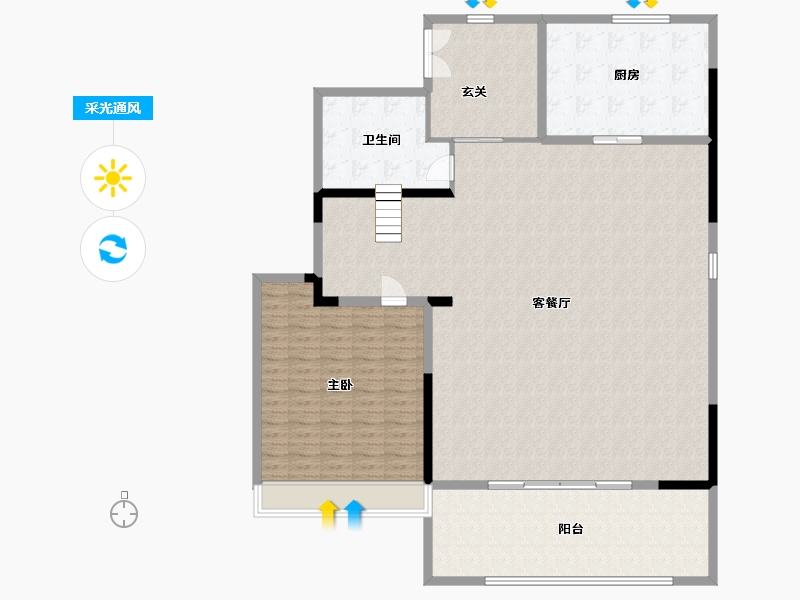 浙江省-温州市-荣安府-180.00-户型库-采光通风