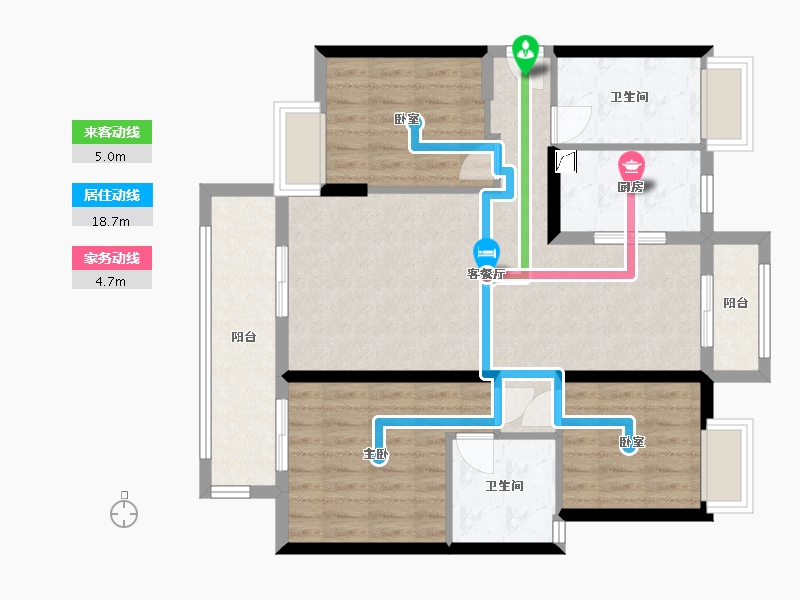 广东省-阳江市-绿地海玥公馆-92.00-户型库-动静线