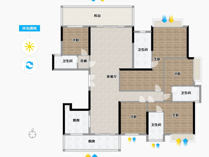 广西壮族自治区-南宁市-盛邦滨江府-0.00-户型库-采光通风