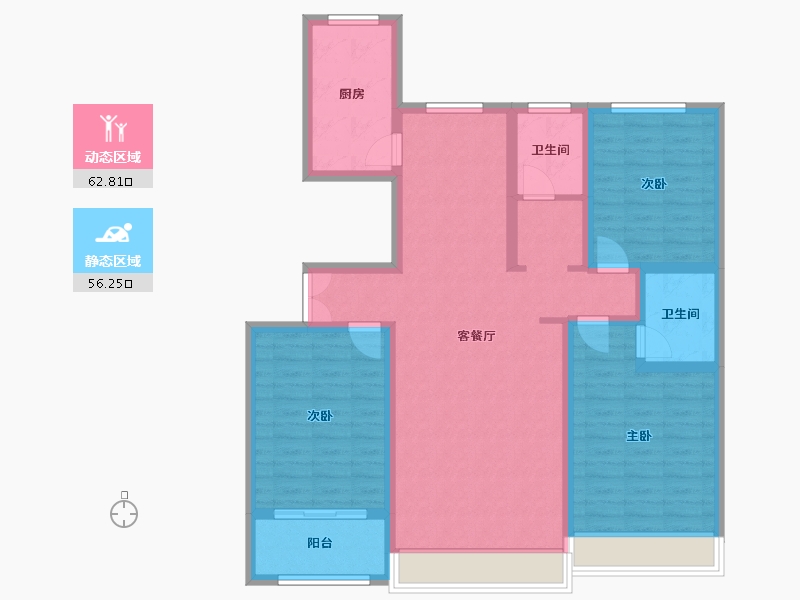 山东省-东营市-悦辰国际-106.00-户型库-动静分区