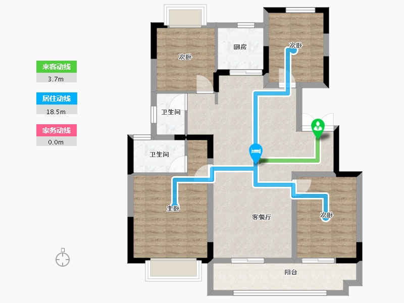 江苏省-南通市-熙悦花苑-112.00-户型库-动静线