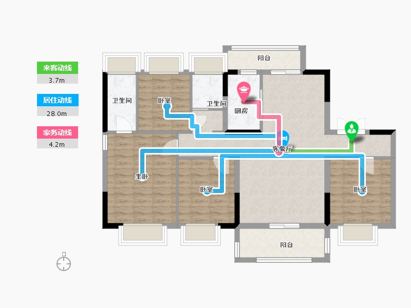 江西省-抚州市-荆尊府-95.00-户型库-动静线