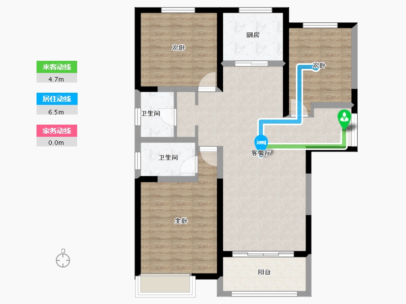 河南省-郑州市-佳润滨河佳园-120.00-户型库-动静线