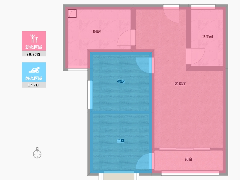 甘肃省-武威市-万嘉壹号院-65.00-户型库-动静分区