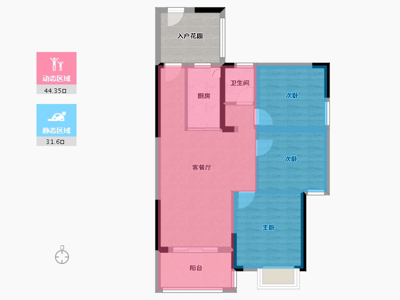 广西壮族自治区-来宾市-金霖华庭-85.00-户型库-动静分区