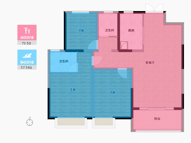 江苏省-宿迁市-雍锦府-118.00-户型库-动静分区